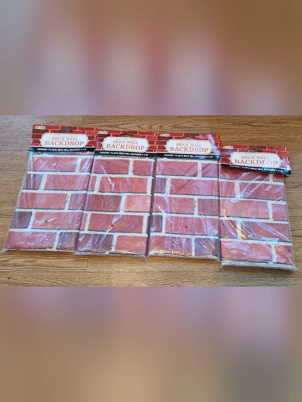 Brick Wall Backdrop - Red Brick Pattern